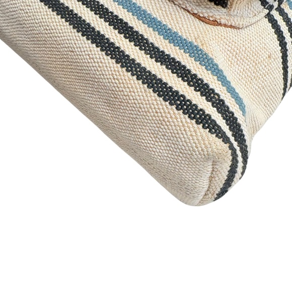 Fossil Kinley striped cotton & leather crossbody messenger bag - Picture 15 of 15